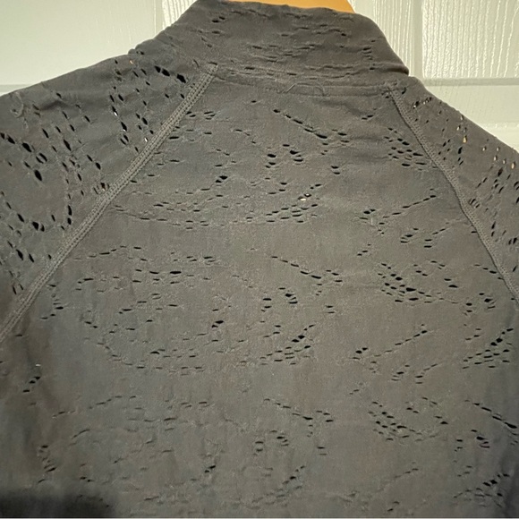 Fabletics Gray Women's jacket Cardigan Lucianna seamless pointella Jacket small - Picture 9 of 11